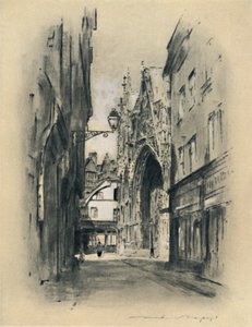 Cathedral at Lillebonne, 1903 by Mortimer L Menpes