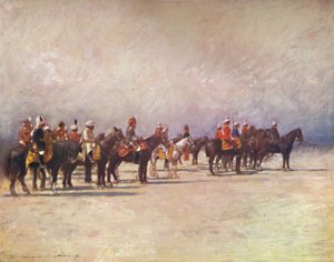 Viceroy Reviewing the Troops