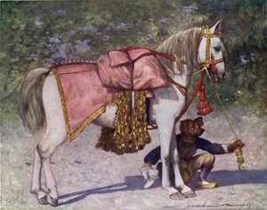 A Famous Led Horse in the Retinue of the Rao of Cutch by Mortimer Ludington Menpes