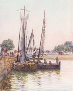 Fishing Boats, Concarneau by Mortimer Ludington Menpes