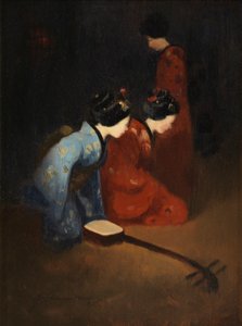 Geisha Musicians by Mortimer Ludington Menpes