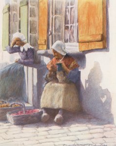 On the Quay at Pont-Aven by Mortimer Ludington Menpes