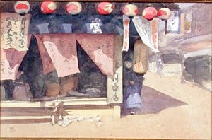 Outside a Teahouse, Japan, c.1887-88