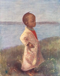 World’s Children: Burmese, Standing at Attention by Mortimer Ludington Menpes