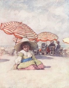 World’s Children: French, On the Beach at Trouville by Mortimer Ludington Menpes