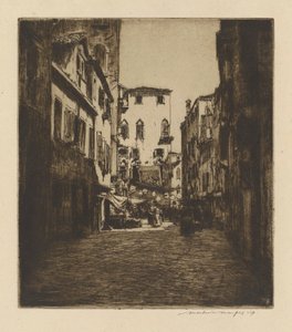 A Market Scene by Mortimer Menpes