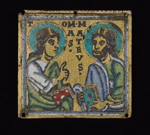 Plaque depicting St. Thomas and St. Matthew