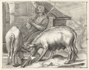 Farmyard with Poultry by Moses Ter Borch