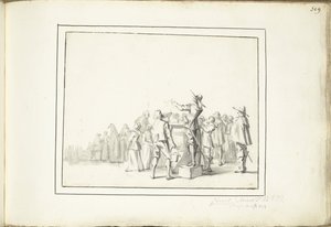 Crier in a Market Square by Moses Ter Borch