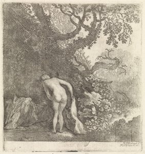 Bathing Woman, Seen from Behind by Moyses van Wtenbrouck