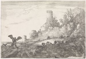 Jacob Wrestling with the Angel by Moyses van Wtenbrouck