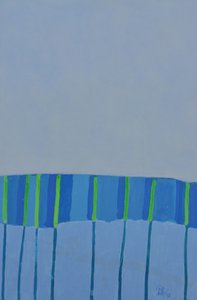 Modern Blue Green Stripes