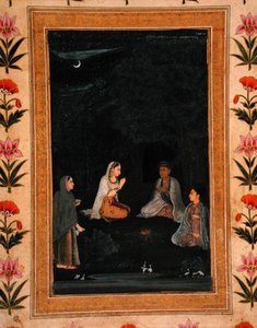 Lady visiting an ashram at night, from the Small Clive Album
