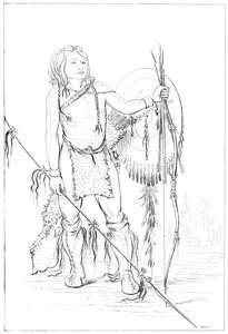 Comanche chief, the great Comanche village, 1841