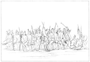 Dog Dance of the Sioux, 1841