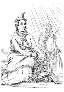 Portrait of Black Moccasin, Chief of the Minnetarees