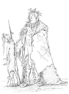 Portrait of Iron Horn, Native American Man, 1841