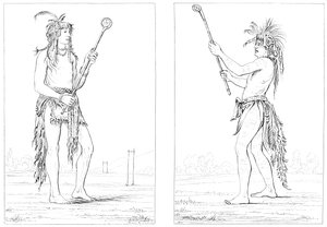 Sioux Ball Players by Myers and Co