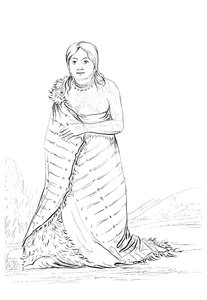The Pure Fountain, wife of the chief of the Ponca tribe, 1841