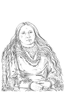 The Twin, matron of the Riccaree tribe, 1841