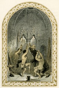 Bell ringers - illustration by Birket Foster by Myles Birket Foster