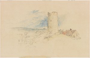 Old Windmill on Windmill Hills, Gateshead by Myles Birket Foster