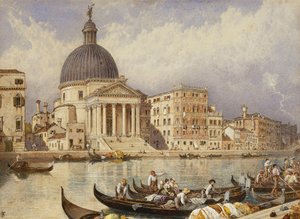 The Church of San Simone and San Guida by Myles Birket Foster