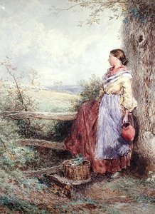 The Milkmaid by Myles Birket Foster