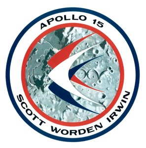 The Apollo 15 lunar mission insignia, 1971 by NASA Images