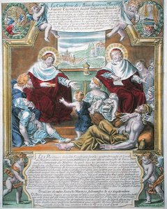 SS. Cosmas and Damian curing the poor by N. Picart