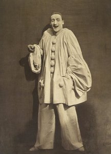 Pierrot Laughing (Charles Deburau), Photo by Nadar, c. 1855 by Nadar