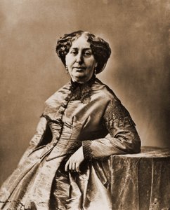 Portrait of George Sand (Aurore Dupin, Baronne Dudevant) (1804-1876), novelist by Nadar