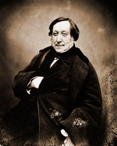 Portrait of Gioachino Rossini, composer by Nadar
