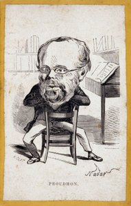 Portraits-charge by Pierre-Joseph Proudhon by Nadar