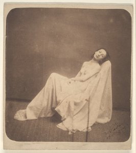 Seated Model, Partially Draped by Nadar