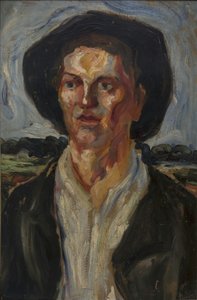 Man with a Hat, 1900 by Nadežda Petrović