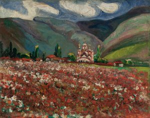 Kosovo Peonies by Nadežda Petrović