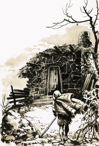 Approaching a Tumbledown Cottage by Nadir Quinto