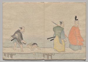 Scene from The Kōrin Picture Book (Volume 1) by Nakamura Hochu