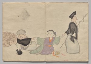 Scene from The Kōrin Picture Book (Volume 1) by Nakamura Hochu