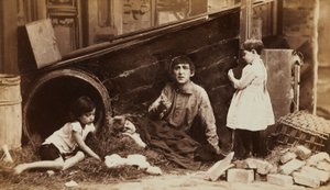 Character Groupings: Trouble at Home by Napoleon Sarony