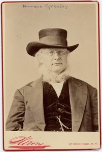 Horace Greeley, US Politician and Newspaper Editor by Napoleon Sarony