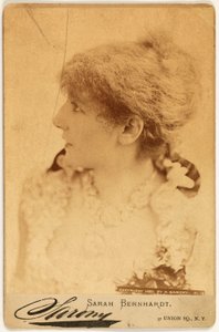 Portrait of Rosine Bernard, known as Sarah Bernhardt (1844-1923), Actress