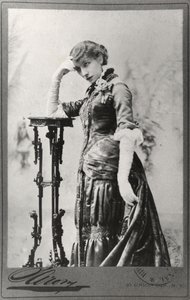 Portrait of Sarah Bernhardt (1844-1923) Taken in the United States by Napoleon Sarony