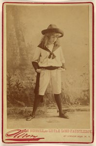 Tommy Russell, as Little Lord Fauntleroy by Napoleon Sarony
