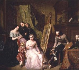 The Portrait by Narcisse Alexis Joseph Léopold Baudin