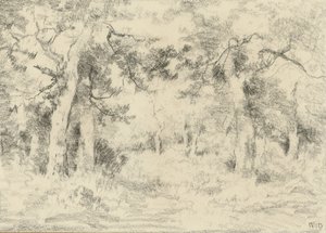 Forest Scene in Summer by Narcisse Virgile Diaz de la Peña