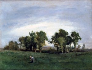 Woman in Country Field, c1828-1876 by Narcisse Virgile Diaz de la Peña
