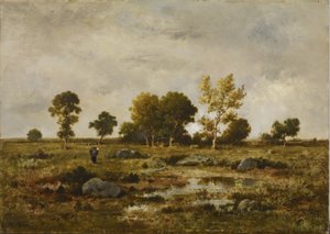 Effect of Autumn, Fontainebleau by Narcisse Virgile Diaz de la Peña