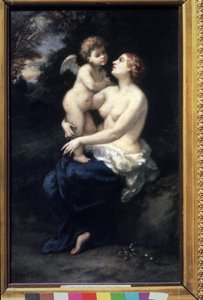 Venus with Cupid on Her Lap by Narcisse Virgile Diaz de la Peña
